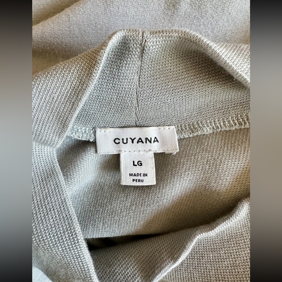 Cuyana French Terry Puff Sleeve Sweatshirt in Steel - Picture 12 of 13